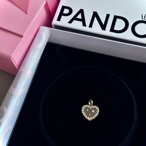 Pandora Heart Charm gold-plated